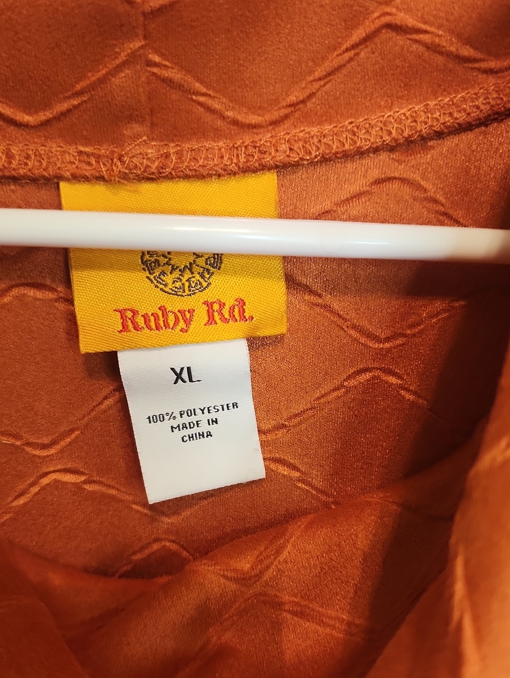 Ruby Rd Cowl Loose Turtle Neck Sweater Textured Material Rust Color Happy fall - Picture 2 of 7